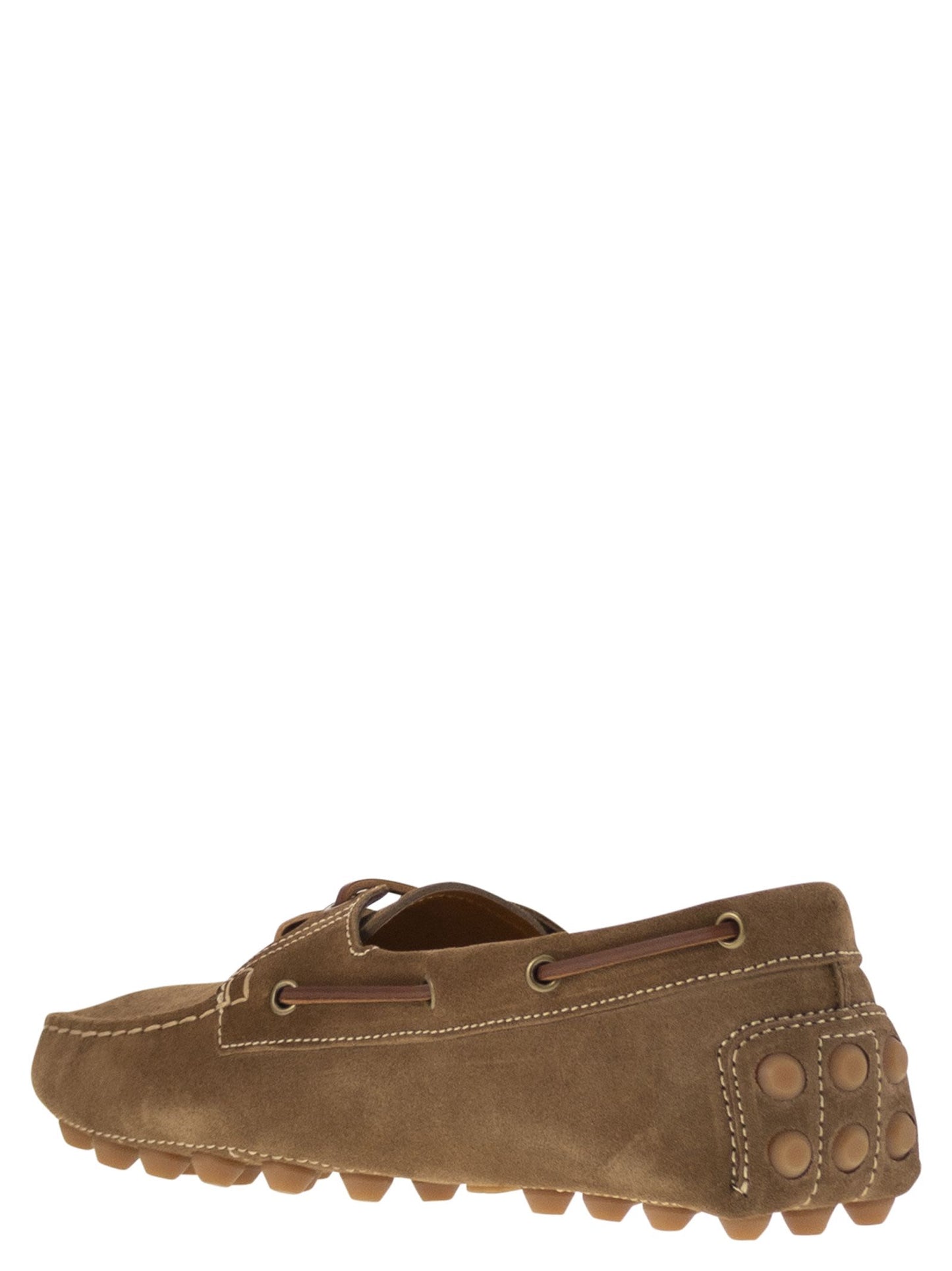 Tod's Men Rubber Bubble Suede Boat