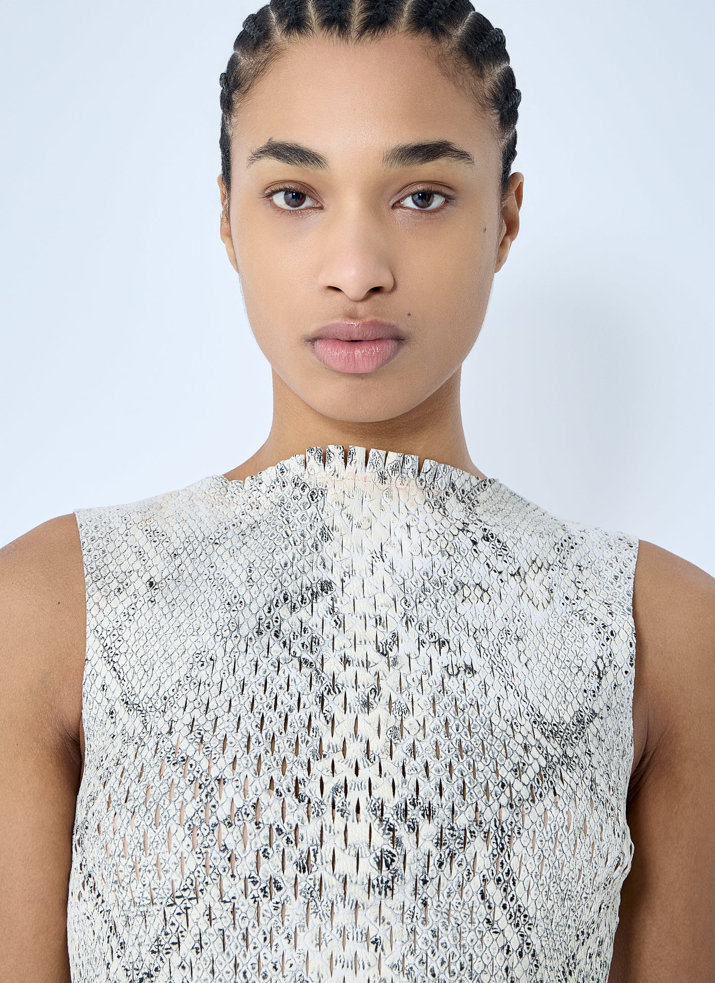 Alexander Wang Women Snake-Print Embossed Tank Top