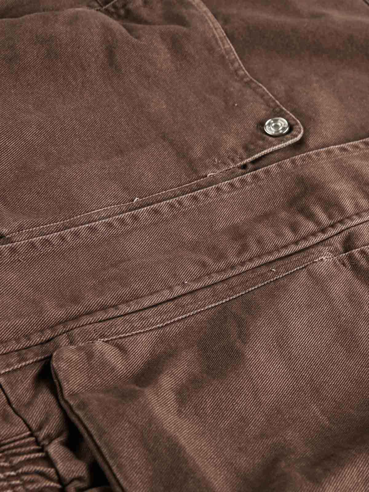 Stand Collar Elastic Hem Pocket Jacket