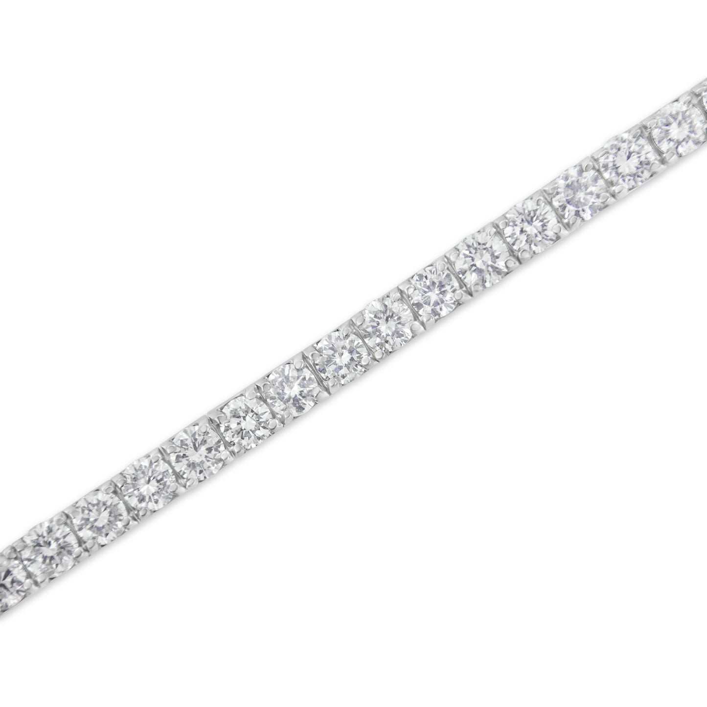 IGI Certified 5.0 Cttw Cut Diamond 14K White Gold Classic 7†Tennis Bracelet (H-I Color, I1-I2 Clarity)
