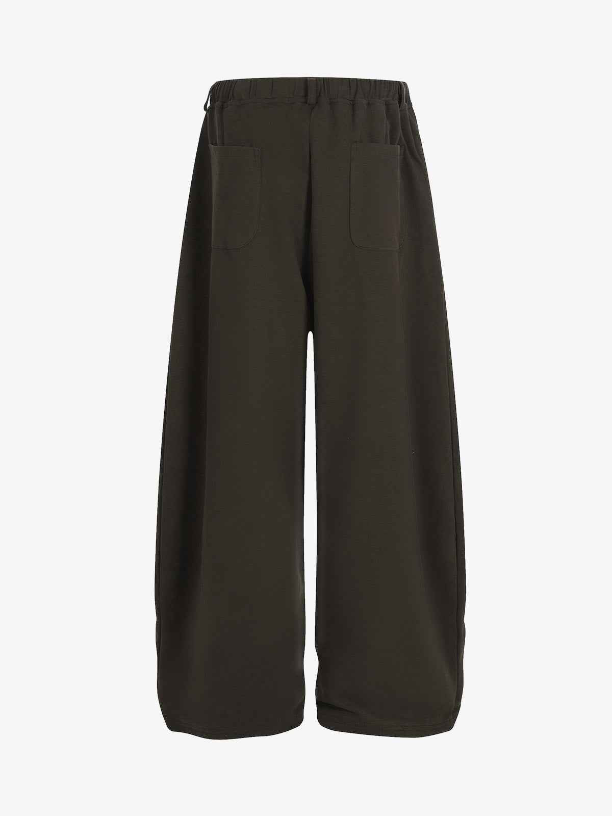 Drawstring Elastic Waist Wide Leg Pants