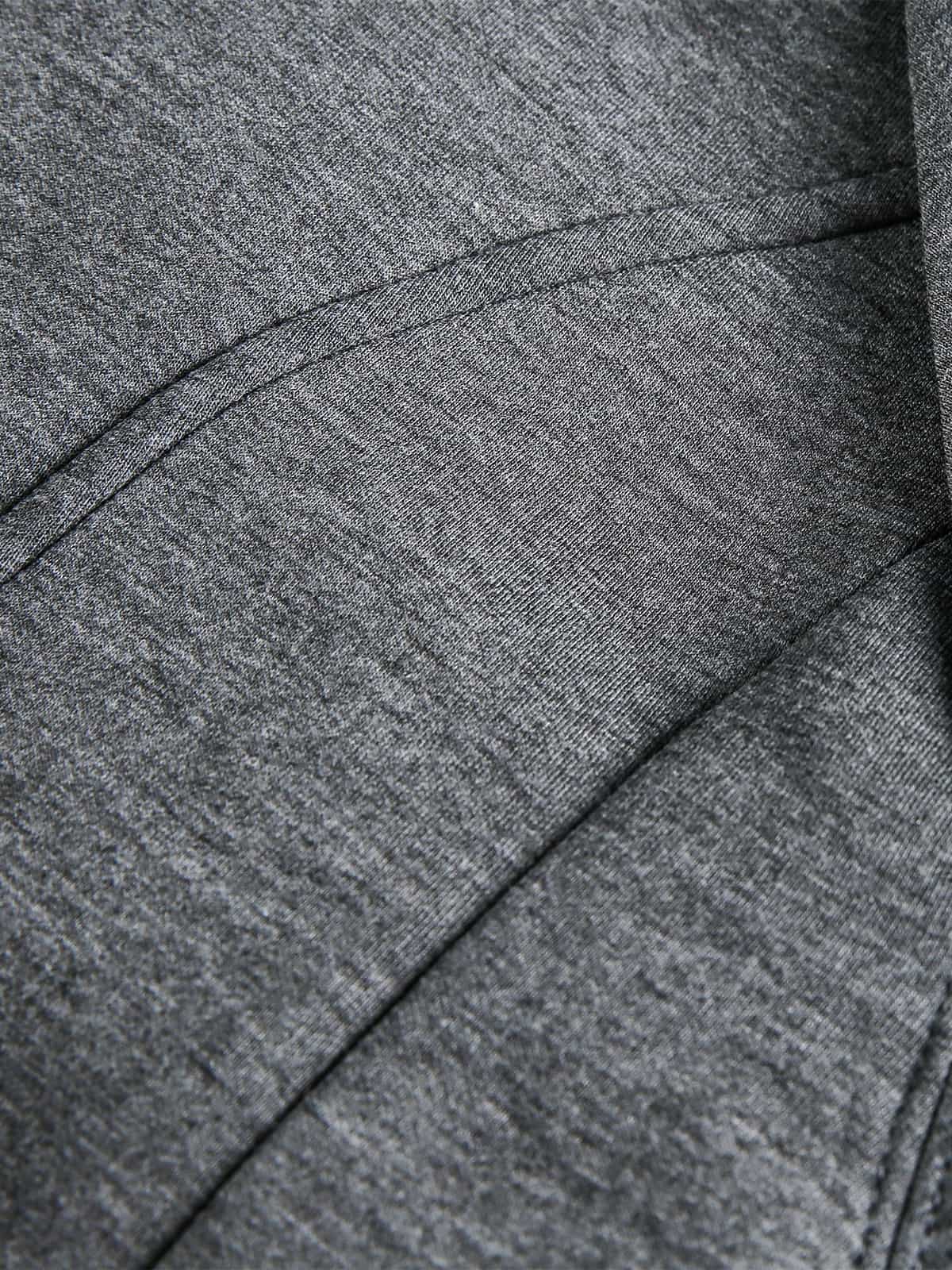Panel Cut Stand Collar Zip Up Jacket - Luxuryurbanwear