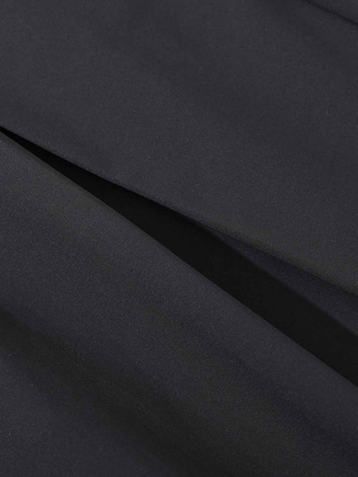 Pleated Drape Bootcut Suit Pants