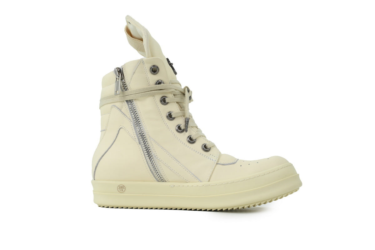 Rick Owens Croix Pure White Boots