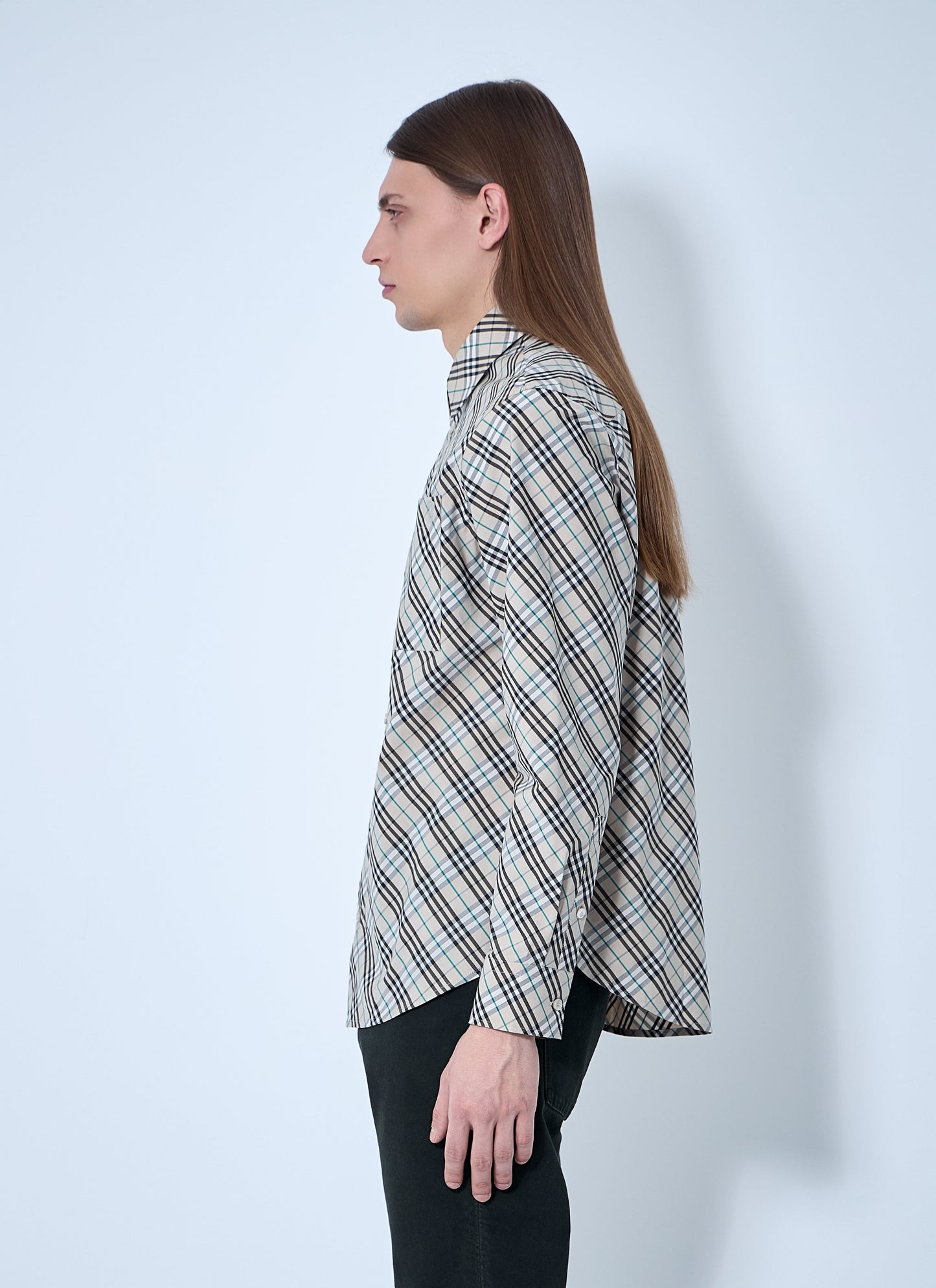 Burberry Men Check Shirt