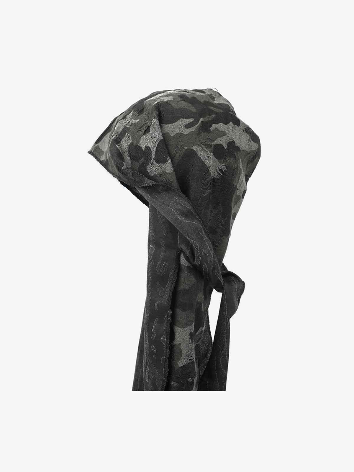 Dark Punk Camouflage Hooded Cape