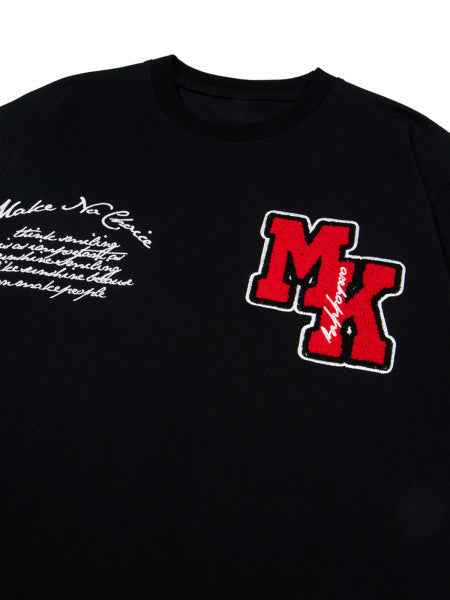 Heavy Embroidery Patch Embroidered T-Shirt