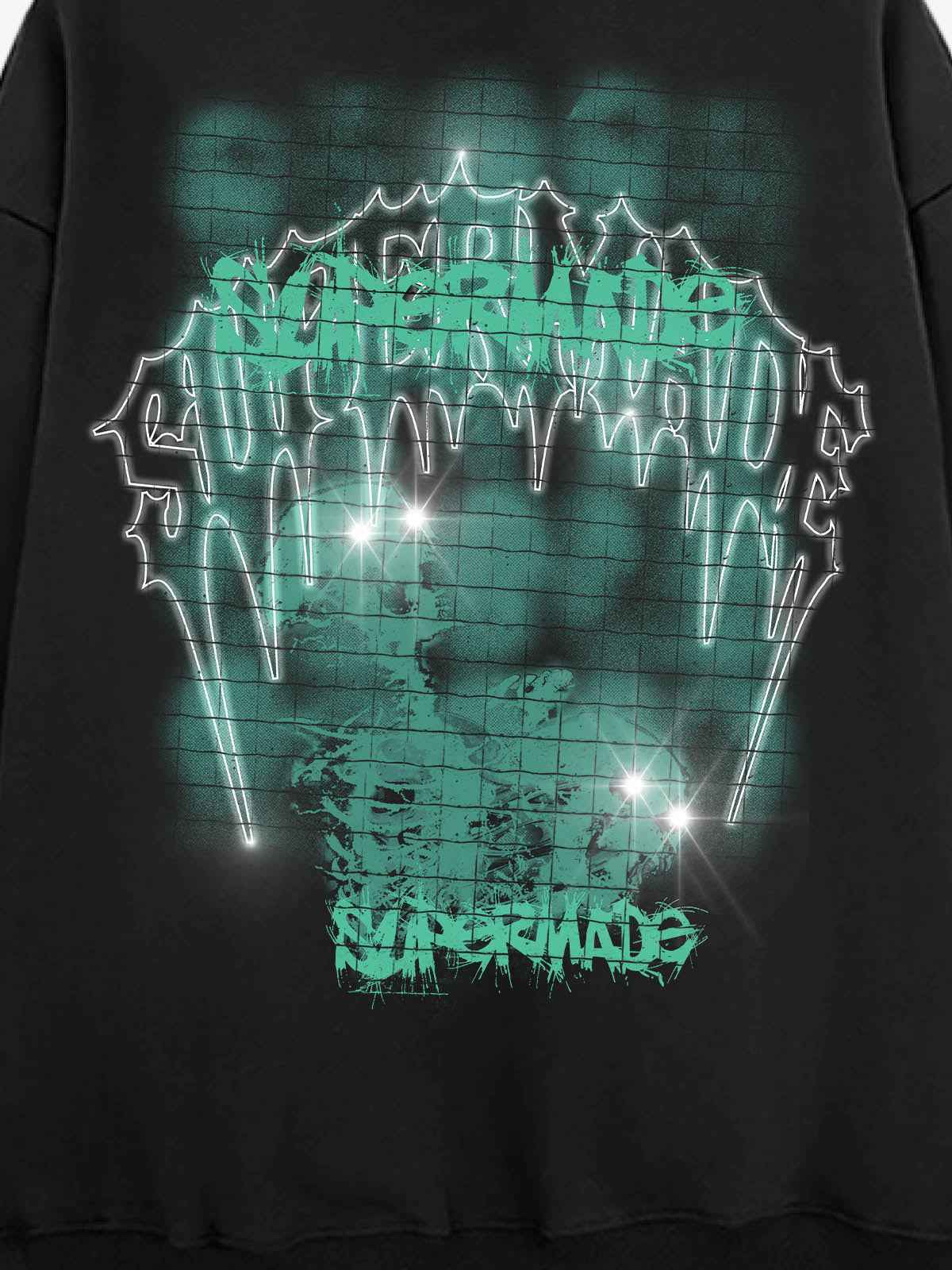 Gothic Skull Graphic Hoodie