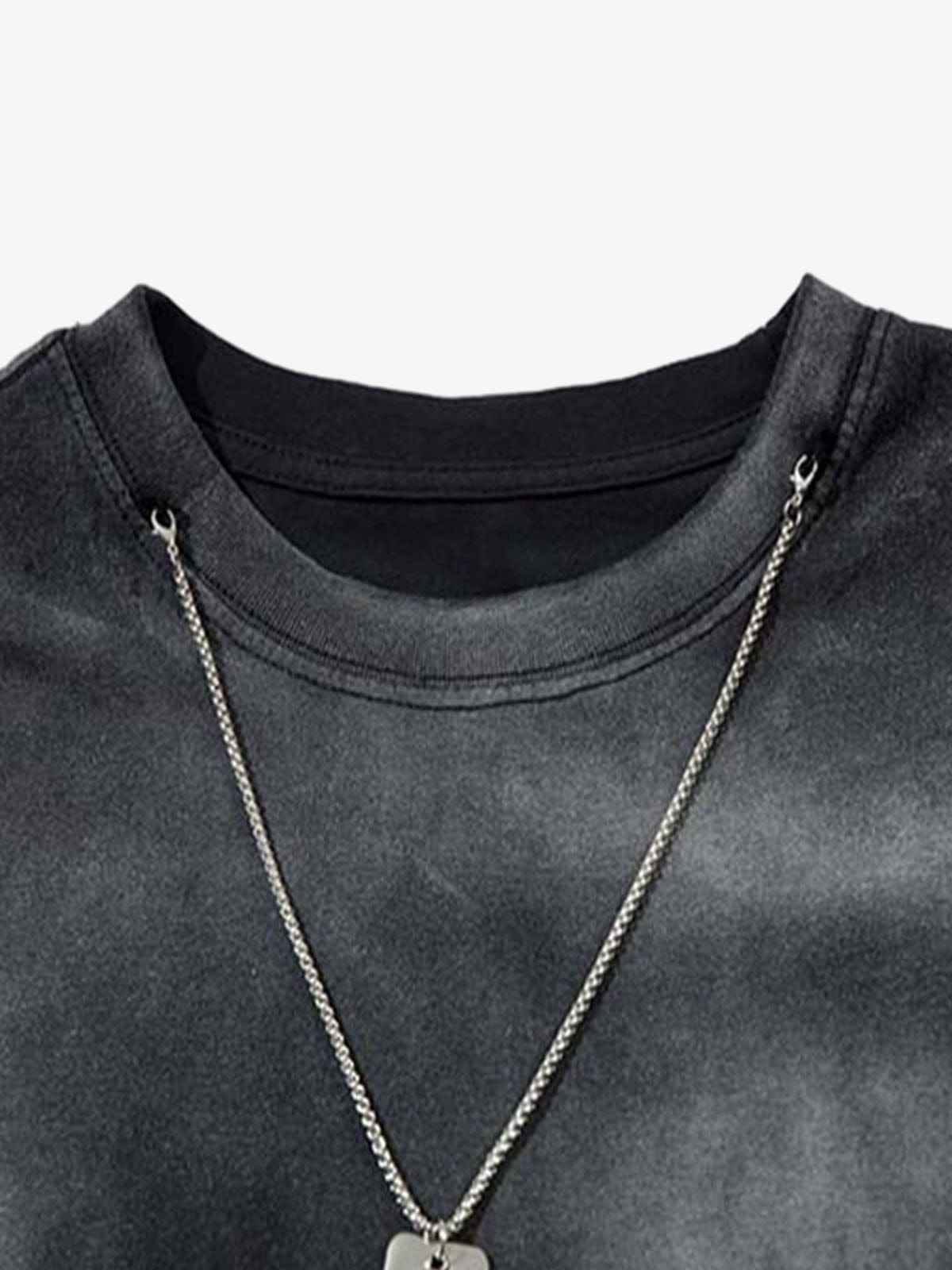 Long Sleeve Inkjet Necklace