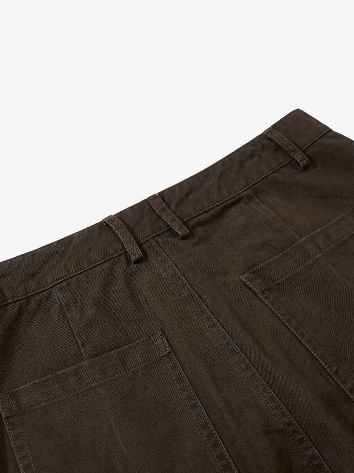 Retro Patchwork Graphic Multi-Pocket Flared Cargo Pants