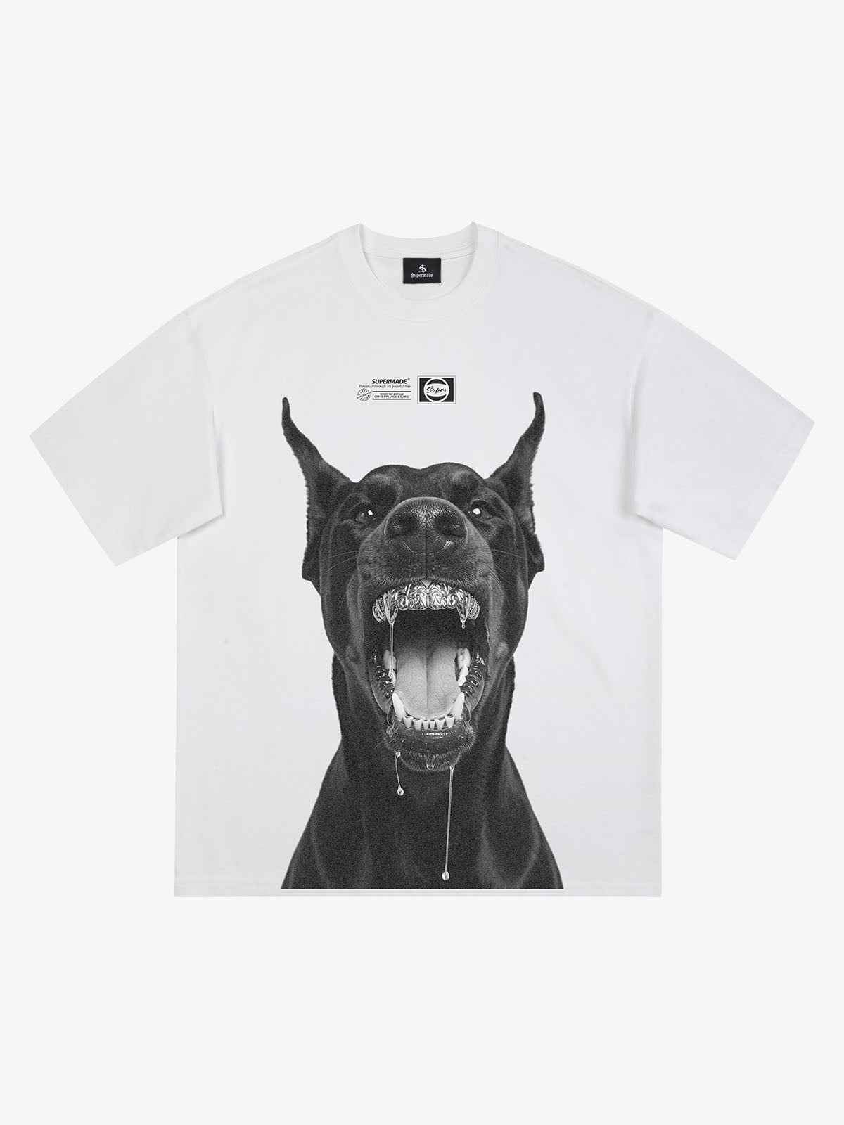 Snarling Doberman Graphic T-Shirt