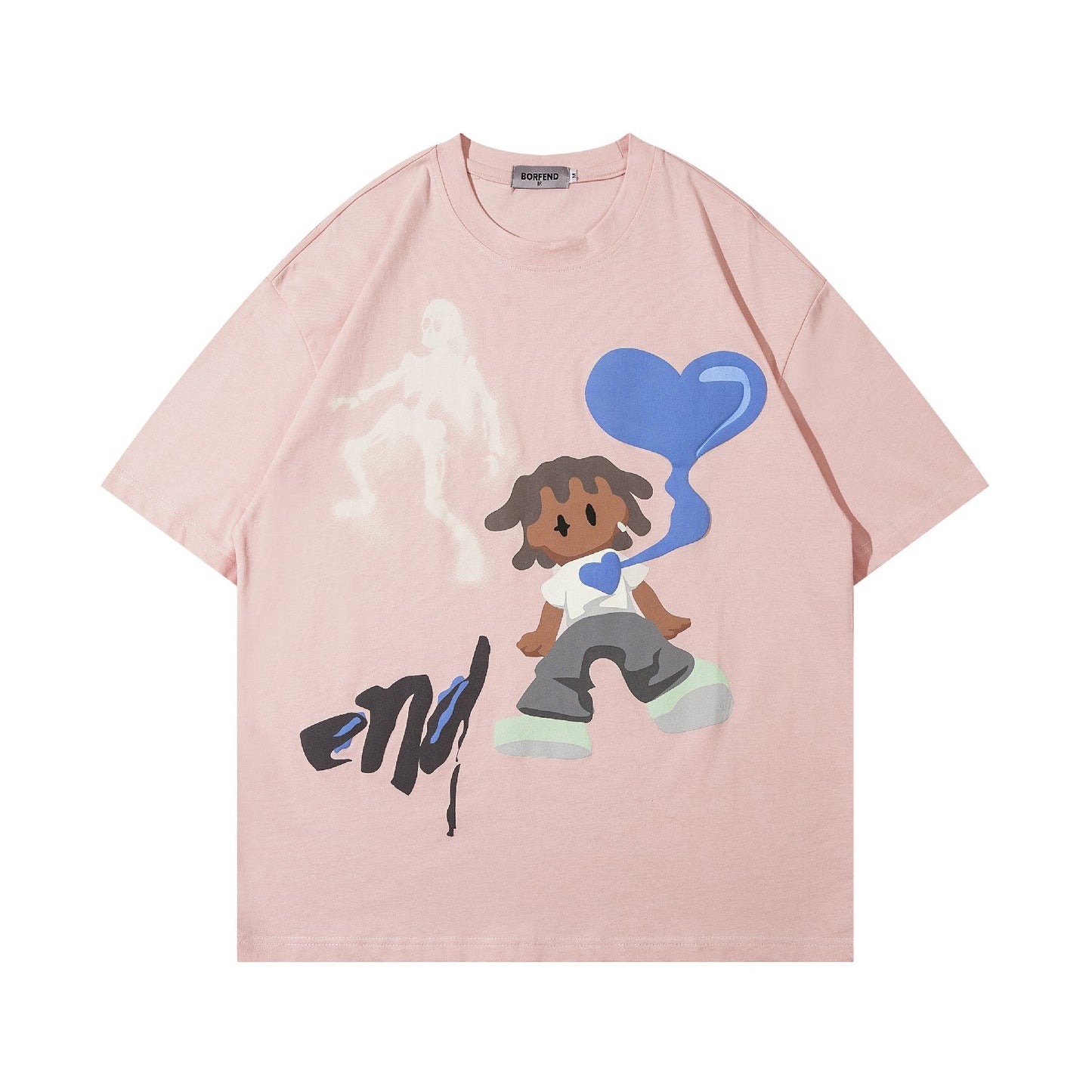 Comic Characters Graphic T-Shirt - Oversized Vintage Style | LuxuryUrbanwear - Luxuryurbanwear