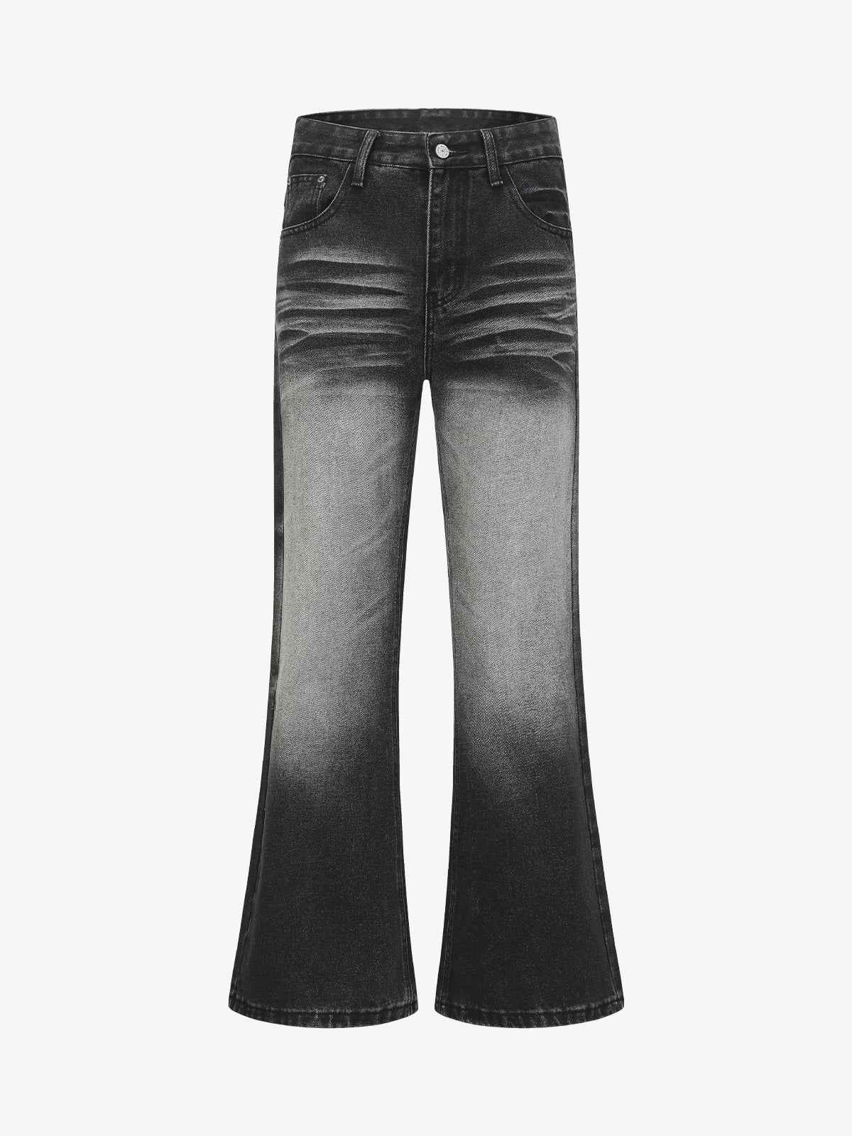 Vintage Washed Flare Jeans