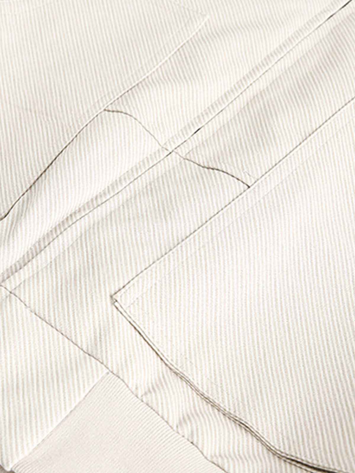 Pleated Back Sleeve Zip Up Jacket