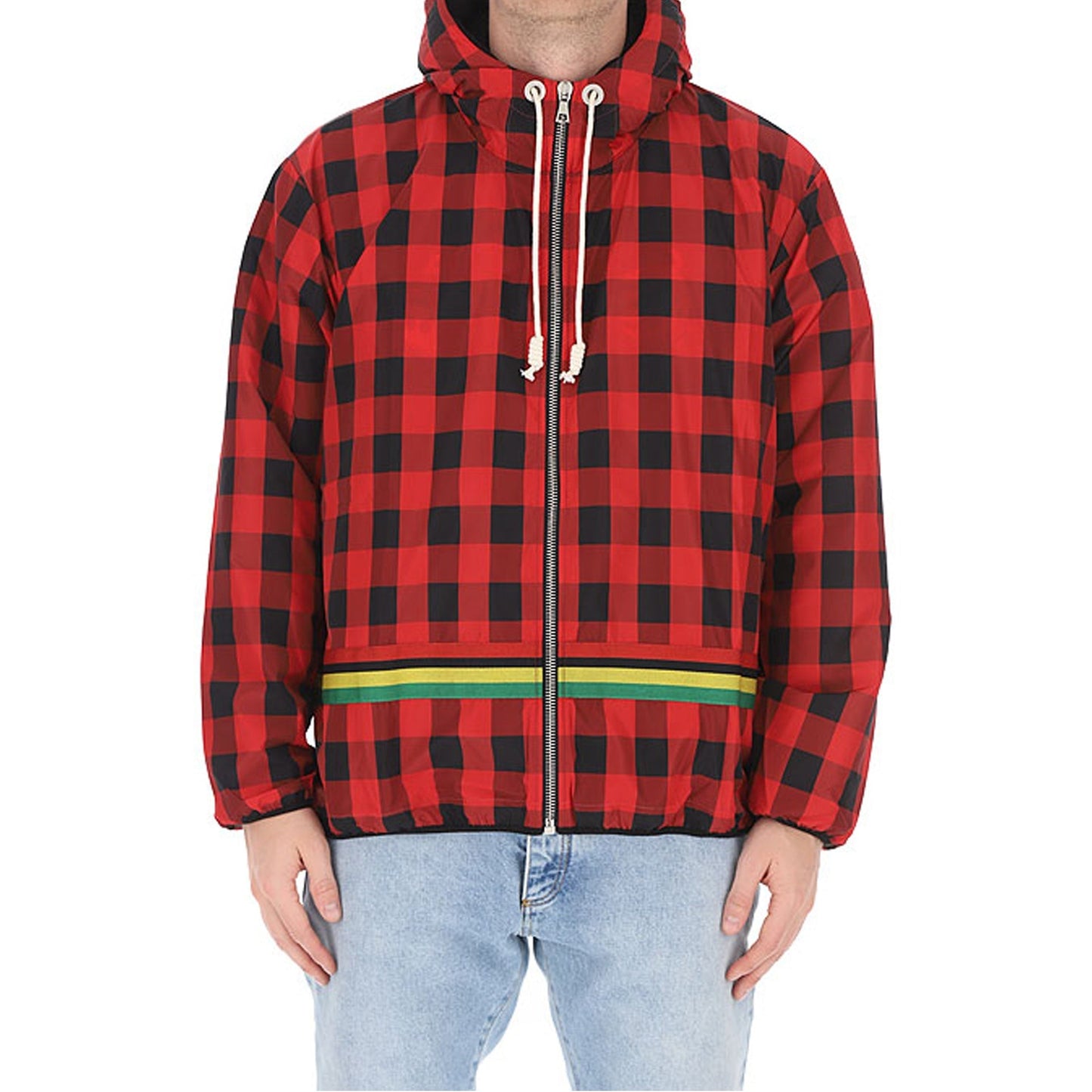 Palm Angels Checked Windbreaker Jacket Men