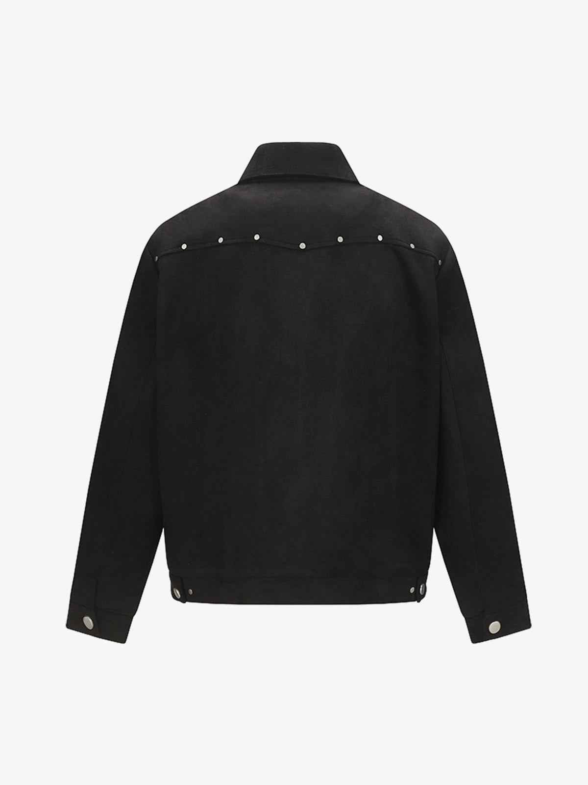 Suede Asymmetric Zip Biker Jacket