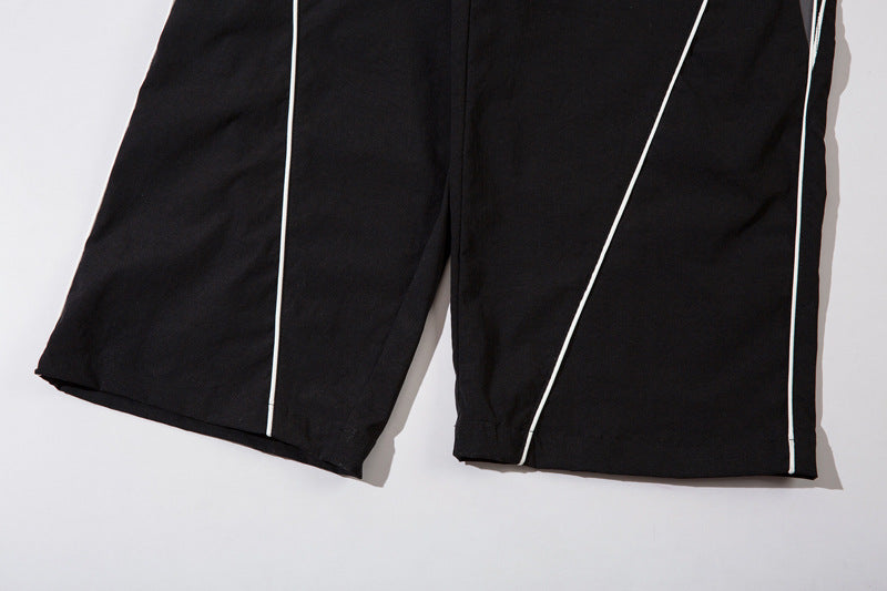 Urban Bloc Color-Blocked Sweatpants - Architectural Tech-Fleece Joggers | LuxuryUrbanwear - Luxuryurbanwear