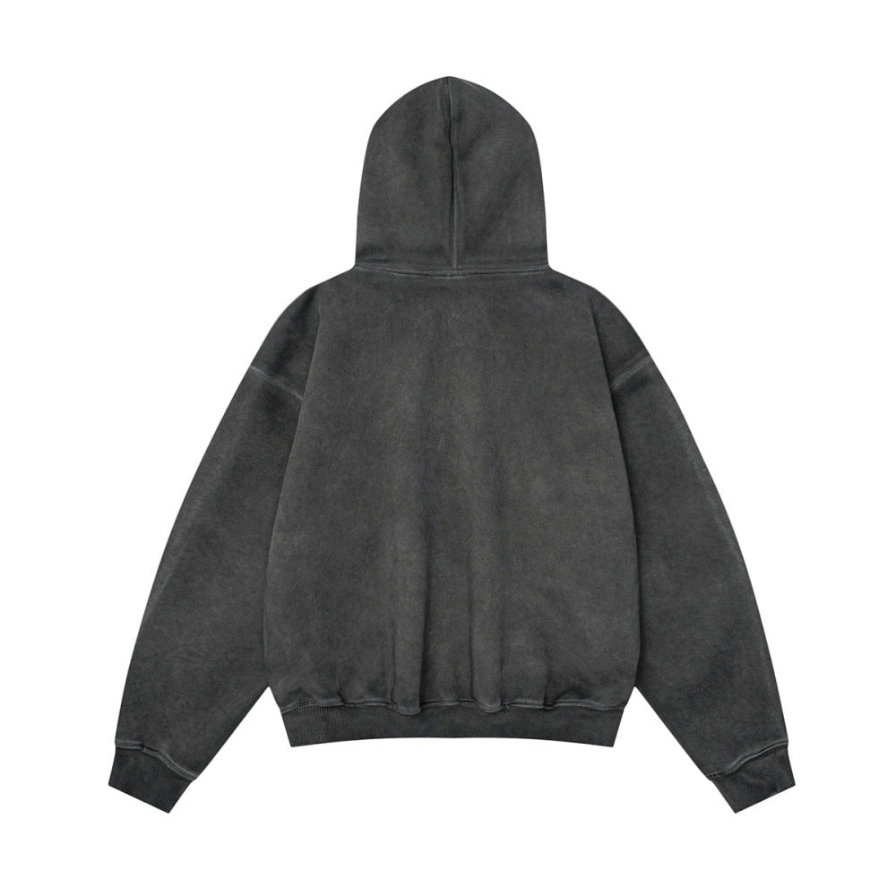 Distressed Retro Pullover | Hollow Embroidered Christmas Hoodie - Luxuryurbanwear