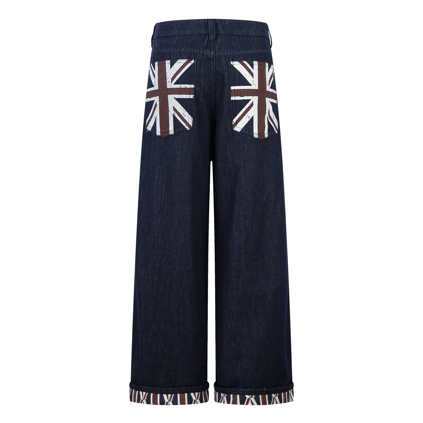 Retro Spliced Streetwear Denim | Y2K Wide Leg Baggy Jeans - Luxuryurbanwear