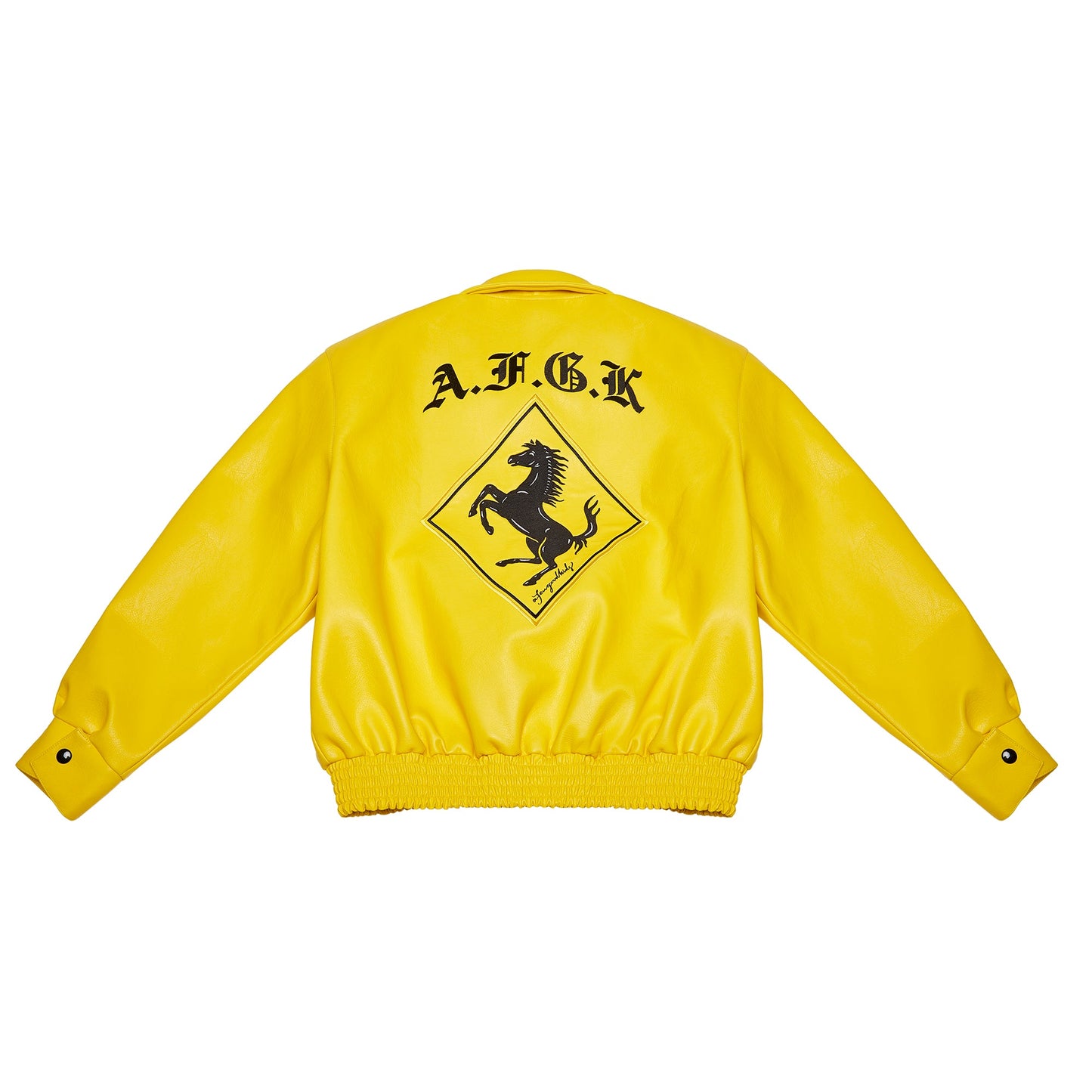 Racing | Retro Leather Jacket - Luxuryurbanwear