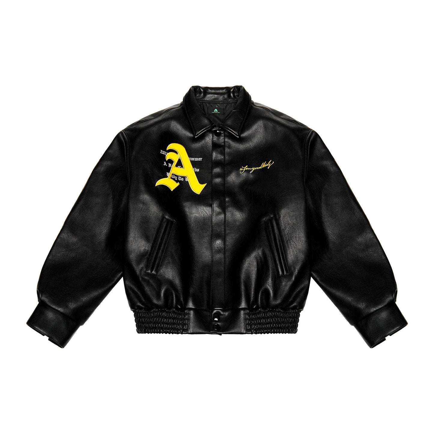 Racing | Retro Leather Jacket - Luxuryurbanwear