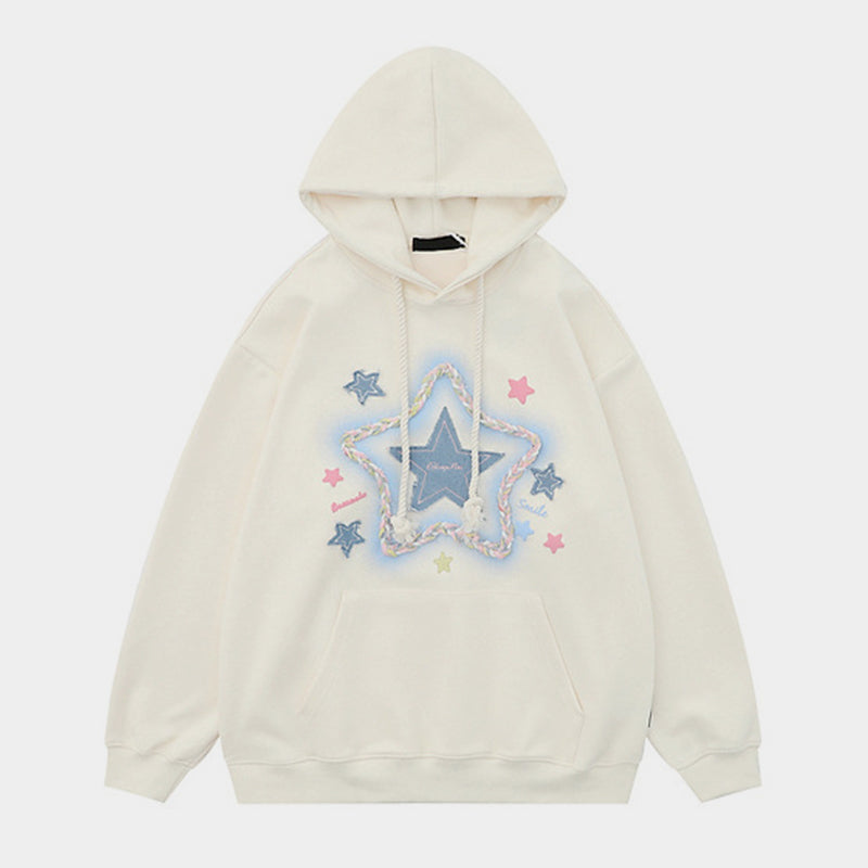 Celestial Hue | Y2K Inspired Oversized Graphic Hoodie - Luxuryurbanwear