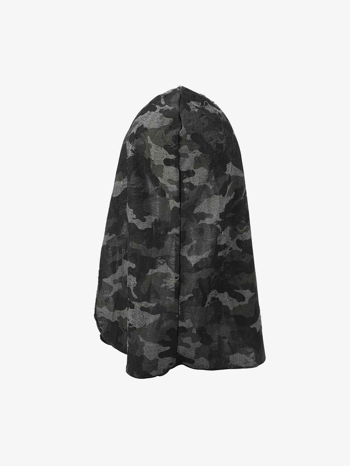 Dark Punk Camouflage Hooded Cape