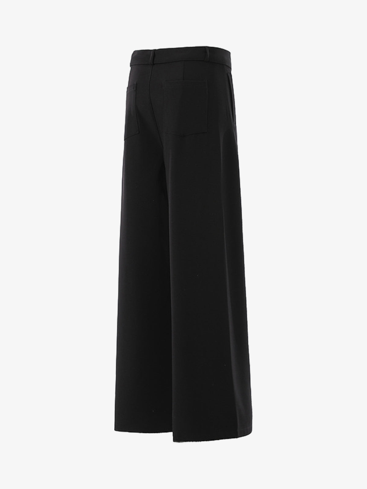 High Street Belt Pleated Flared Scimitar Pants - Luxuryurbanwear