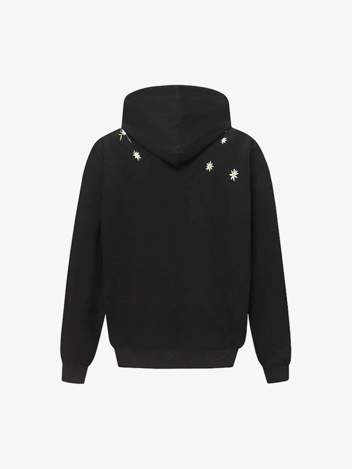 Daisy Embroidery Floral Pattern Heavyweight Hoodie