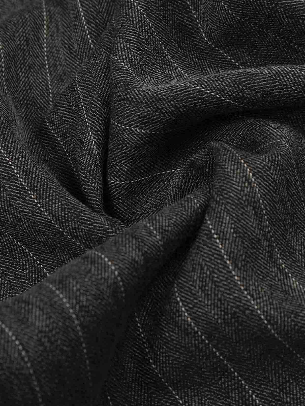 Pinstripe Elastic Waist Wide Leg Pants