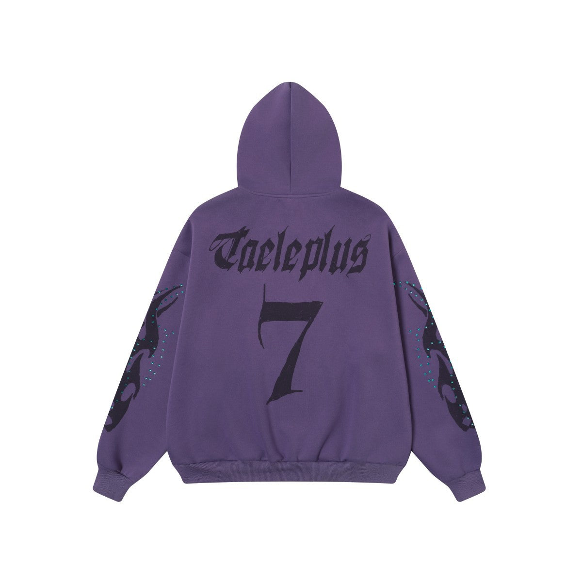 Flame Rhinestone | Y2K Zip-Up Hoodie - Luxuryurbanwear