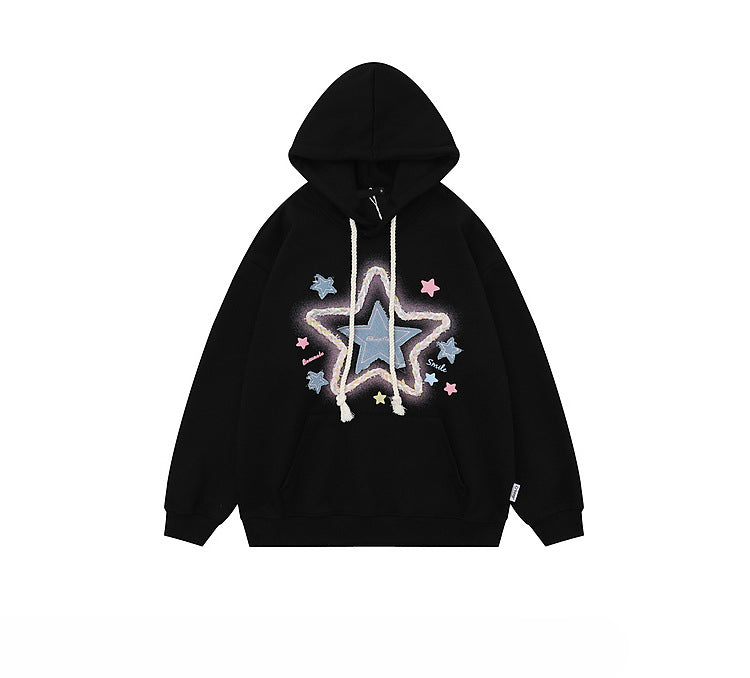 Celestial Hue | Y2K Inspired Oversized Graphic Hoodie - Luxuryurbanwear