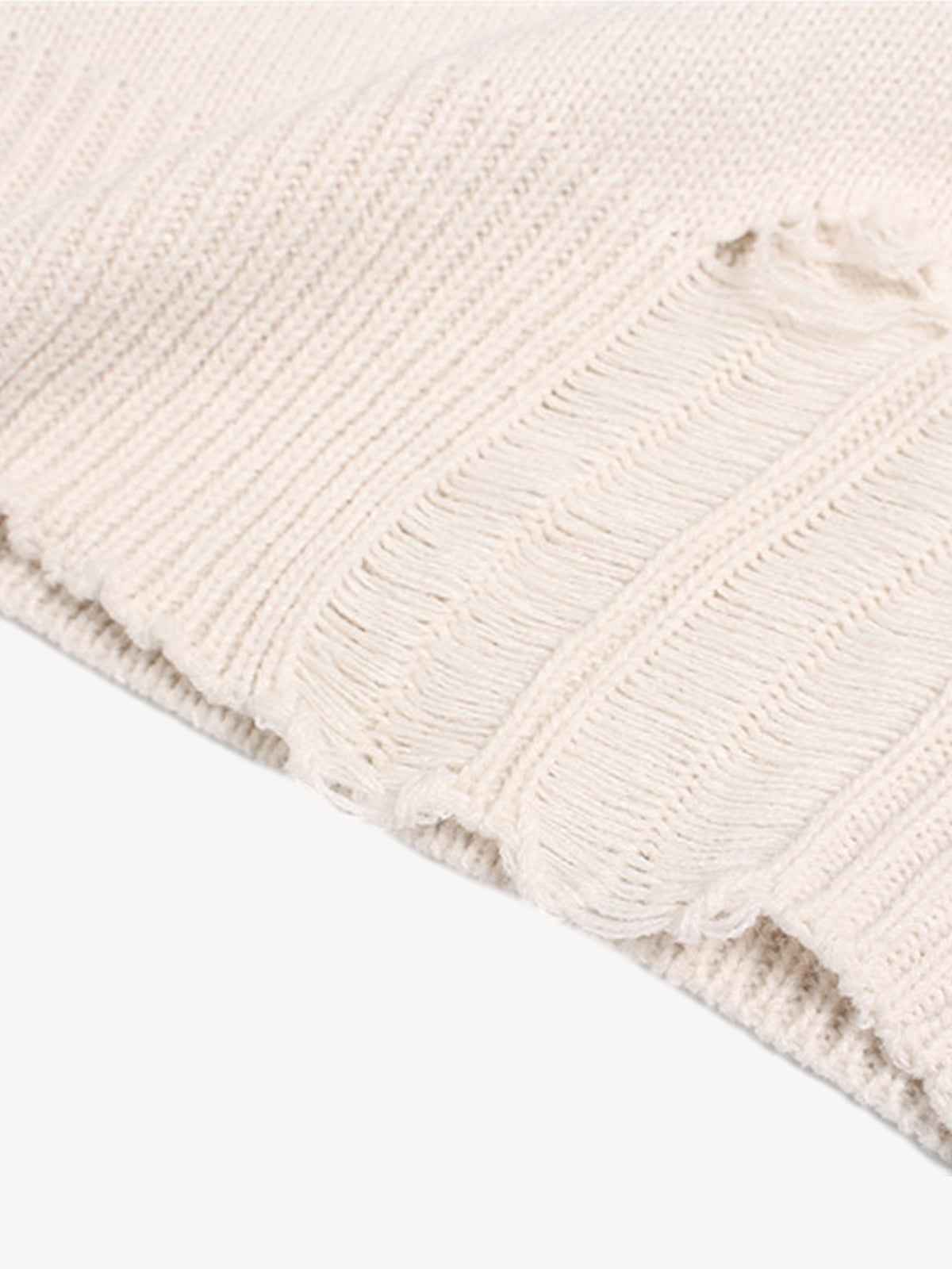 Heavy Cut Turtleneck Cardigan Zipper Sweater