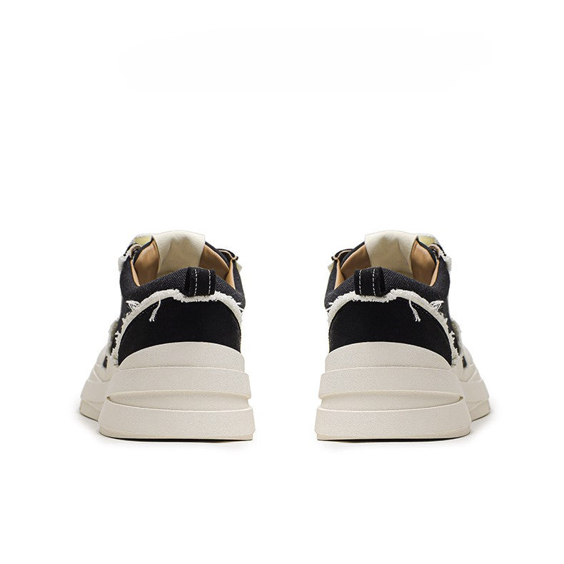 Raggedy | Distressed Canvas Sneakers - Luxuryurbanwear