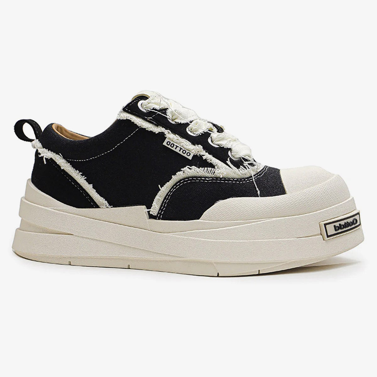 Raggedy | Distressed Canvas Sneakers - Luxuryurbanwear