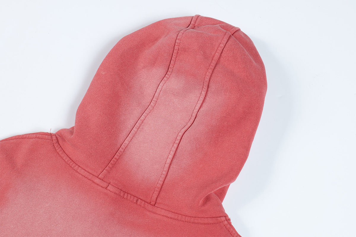 Letter Print | Oversized Washed Hoodie - Luxuryurbanwear