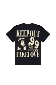 KEEP OUT FAKE LOVE TShirt Vintage Logo Graphic