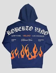 ROBERTOVINOMILANO Hoodie Flame Logo