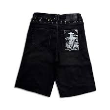 VICIOUS DENIM Shorts Graphic Patch