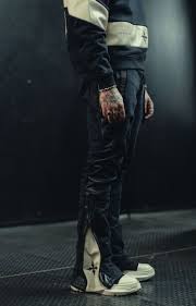 VIE RICHE Pants Contrast Panel Flare