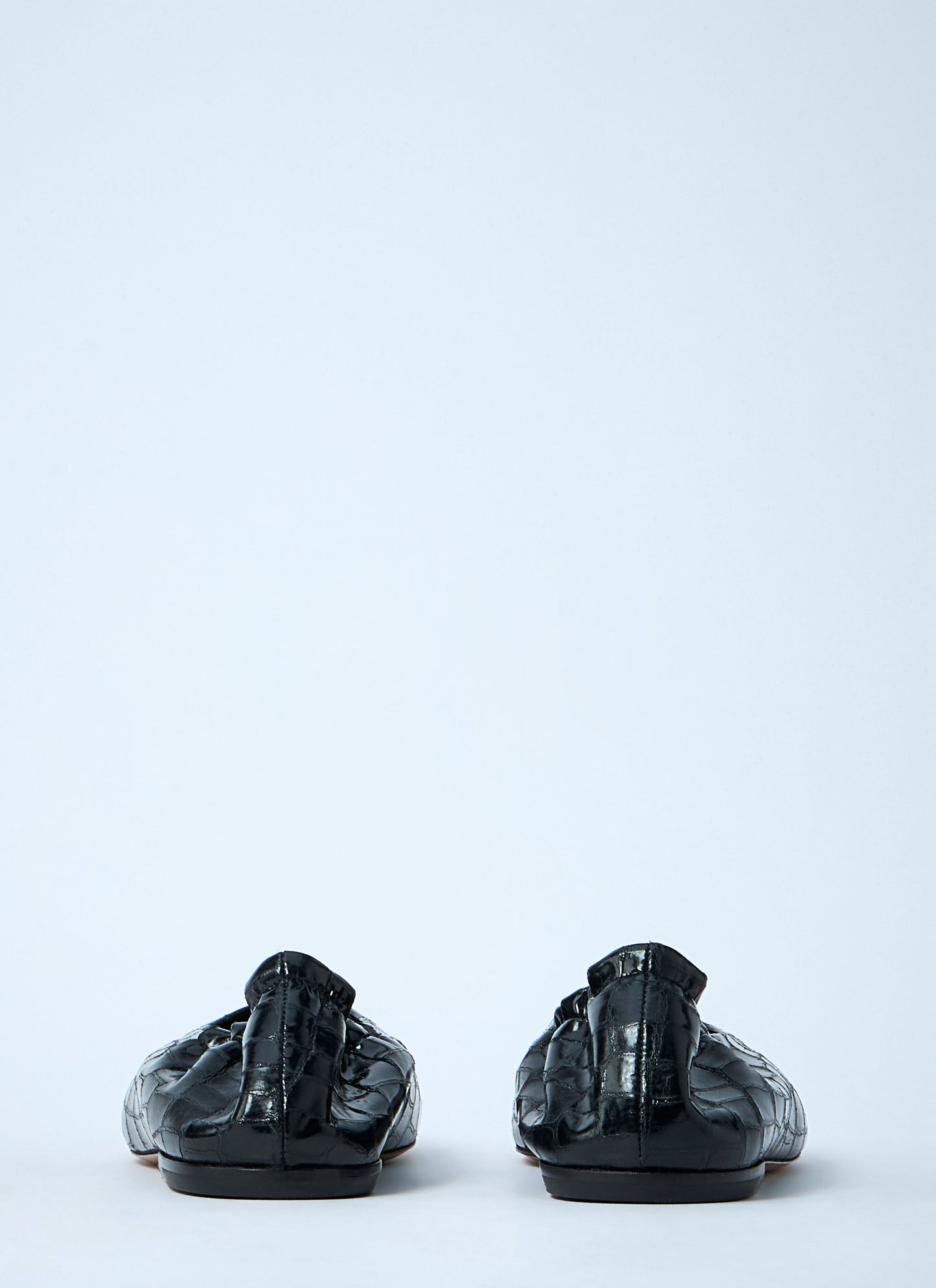 Dries Van Noten Women Croc-Embossed Ballerina Flats