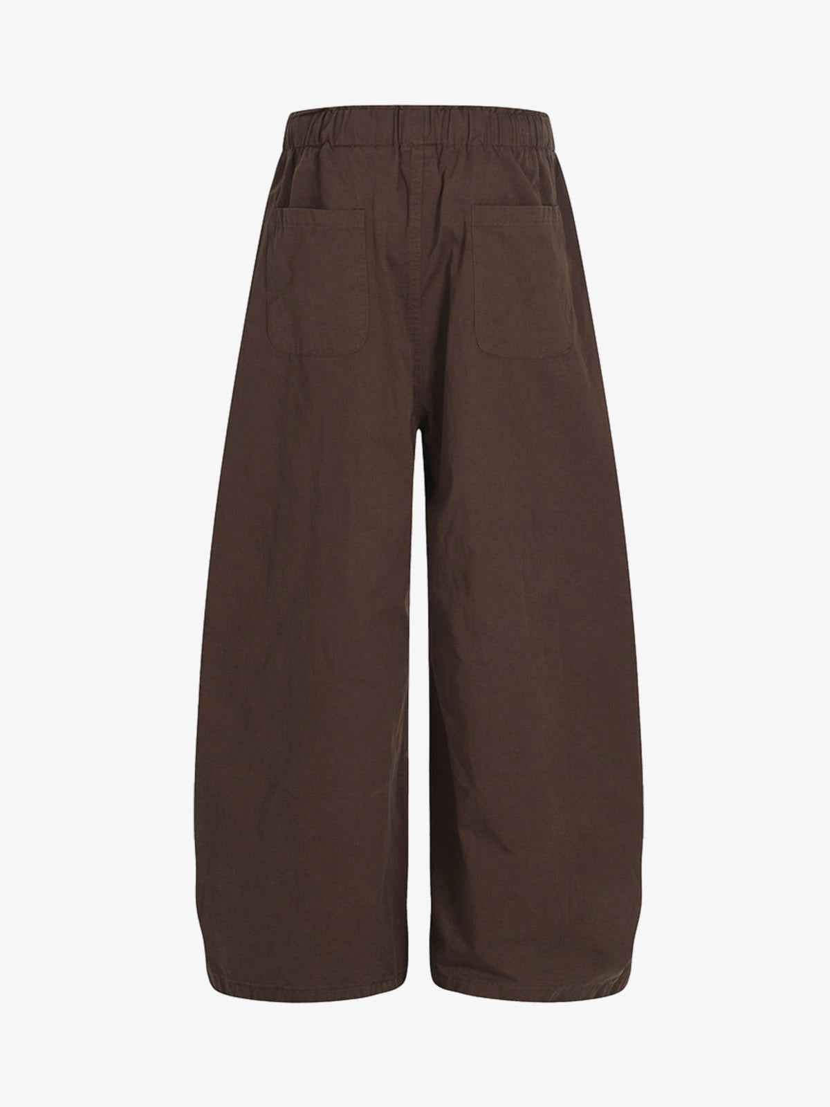 Drawstring Pleated Barrel Pants