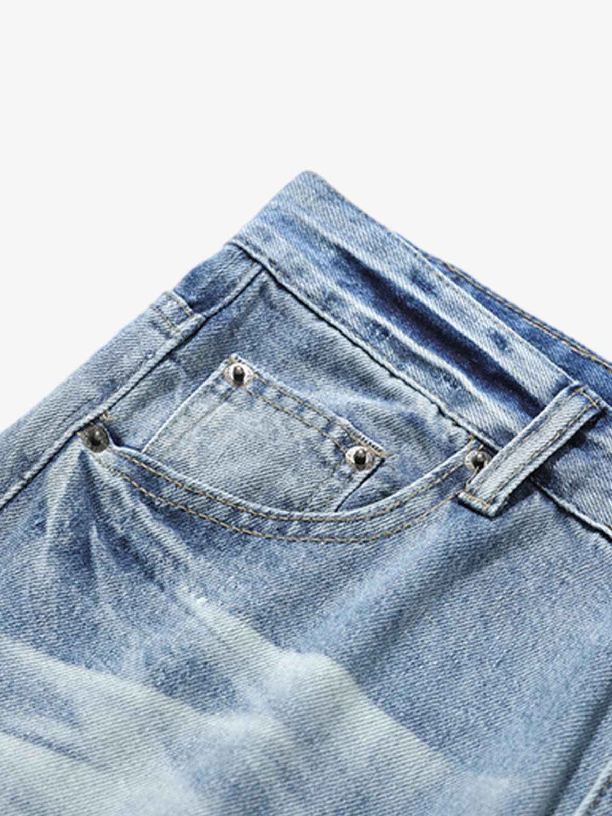 Denim Ripped Washed Distressed Jeans - 2503