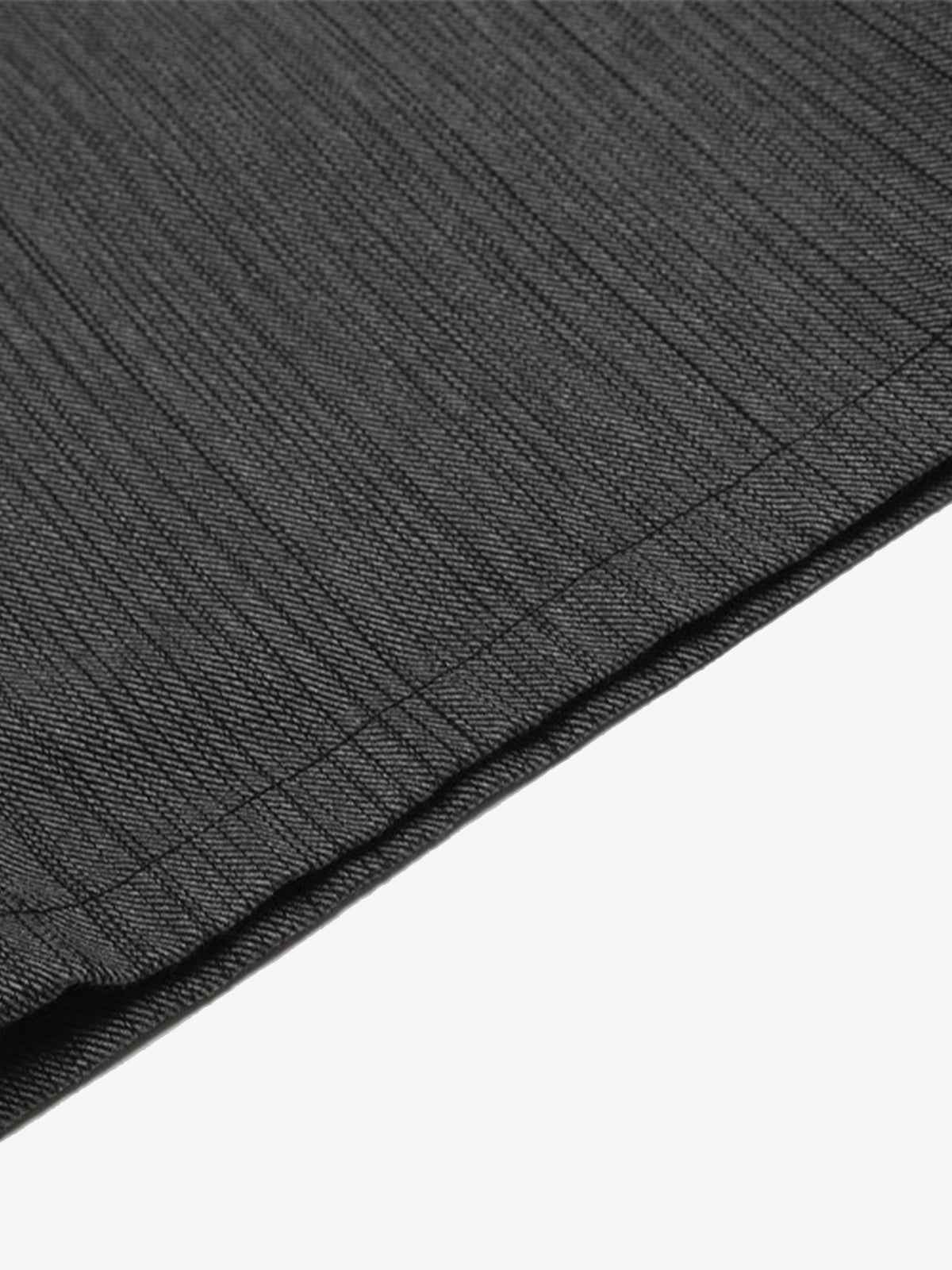 Striped Textured Reverse Pocket Pants