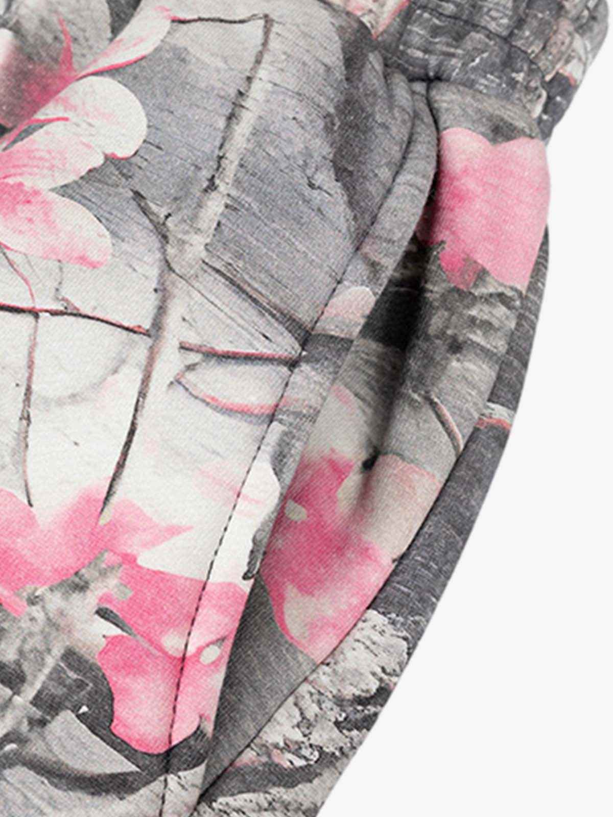Gothic Devil Graphic Fleece-Lined Wide-Leg Sweatpants