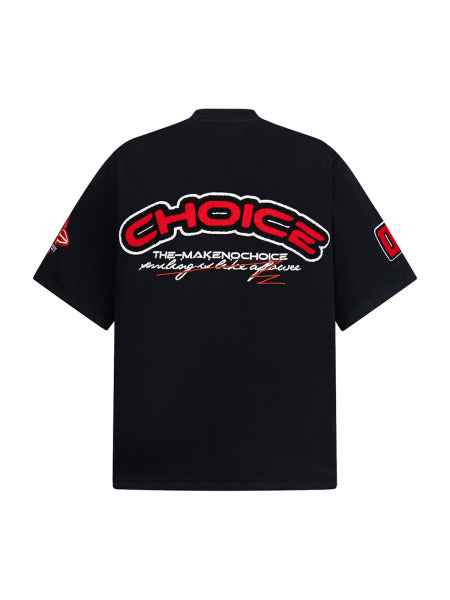 Heavy Embroidery Patch Embroidered T-Shirt