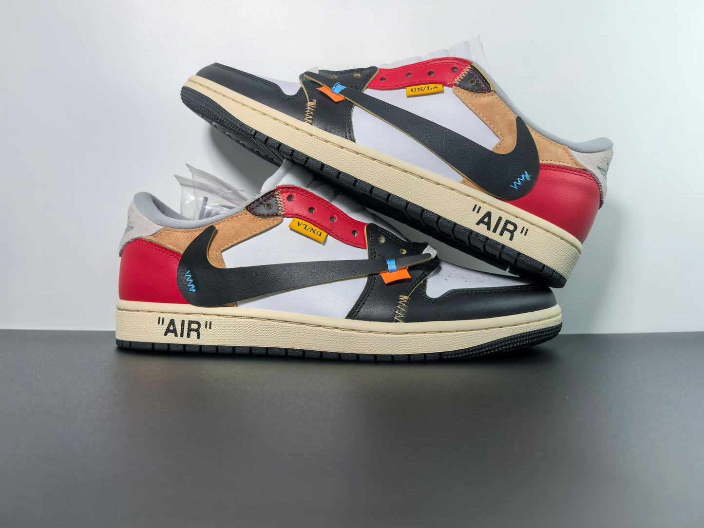 Custom Air Jordan 1 x OFF-White Sneakers - Unique Style and Comfort