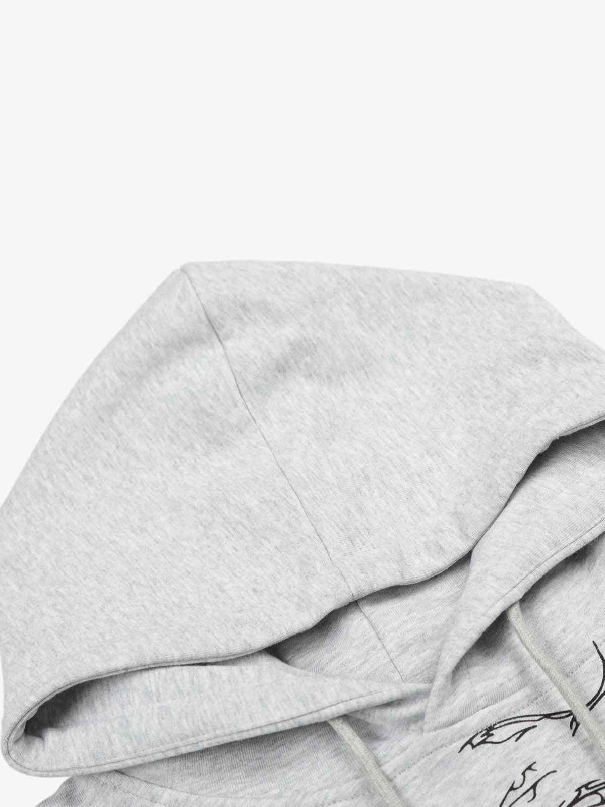 Embroidered Graphic Studded Hoodie and Wide Leg Sweatpants Set