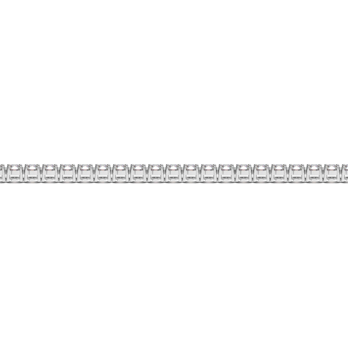 Lab Grown Round Diamond Tennis Bracelet in 14k White Gold (4 cctw F/G VS2/SI1)