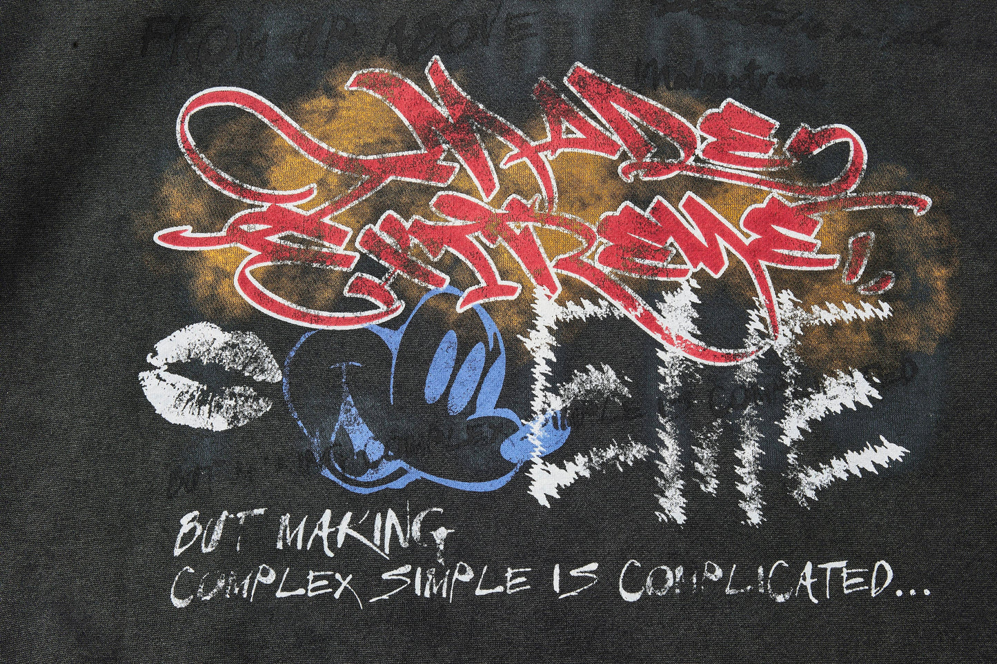 Grunge Graffiti | Full-Zip Hoodie - Luxuryurbanwear